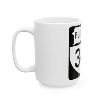 PR old 344 (Puerto Rico) (Road Sign) White Coffee Mug - Go Mug Yourself