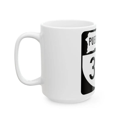 PR old 357 (Puerto Rico) (Road Sign) White Coffee Mug - Go Mug Yourself