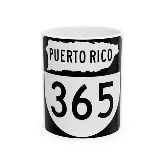 PR old 365 (Puerto Rico) (Road Sign) White Coffee Mug 11oz - Go Mug Yourself