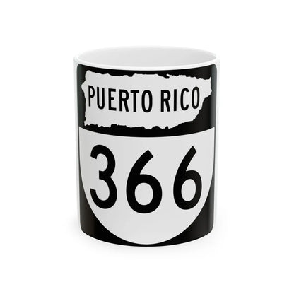 PR old 366 (Puerto Rico) (Road Sign) White Coffee Mug 11oz - Go Mug Yourself