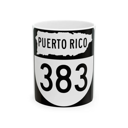 PR old 383 (Puerto Rico) (Road Sign) White Coffee Mug 11oz - Go Mug Yourself