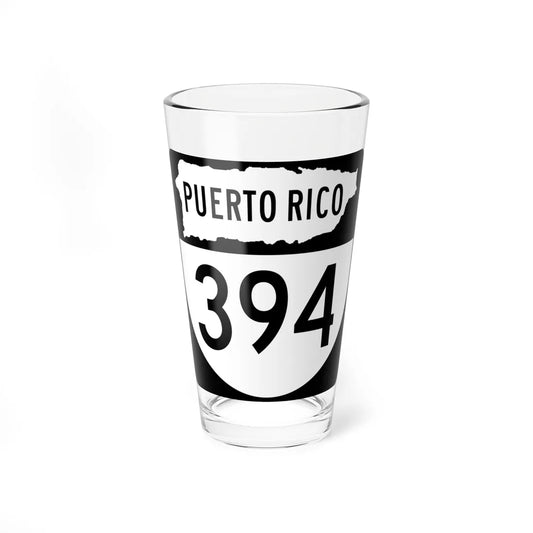 PR old 394 (Puerto Rico) (Road Sign) Pint Glass 16oz 16oz - Go Mug Yourself