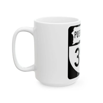PR old 394 (Puerto Rico) (Road Sign) White Coffee Mug - Go Mug Yourself
