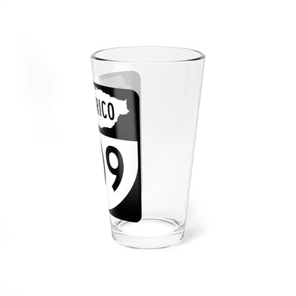 PR old 409 (Puerto Rico) (Road Sign) Pint Glass 16oz - Go Mug Yourself