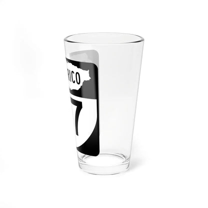 PR old 47 (Puerto Rico) (Road Sign) Pint Glass 16oz - Go Mug Yourself