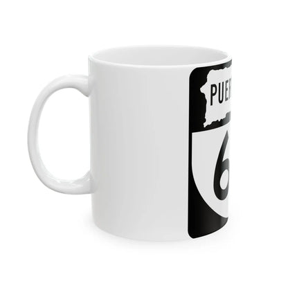 PR old 60 (Puerto Rico) (Road Sign) White Coffee Mug - Go Mug Yourself