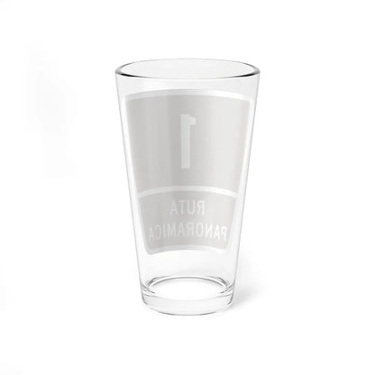PR old scenic route 1 (Puerto Rico) (Road Sign) Pint Glass 16oz - Go Mug Yourself
