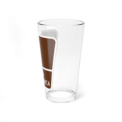 PR old scenic route 1 (Puerto Rico) (Road Sign) Pint Glass 16oz - Go Mug Yourself