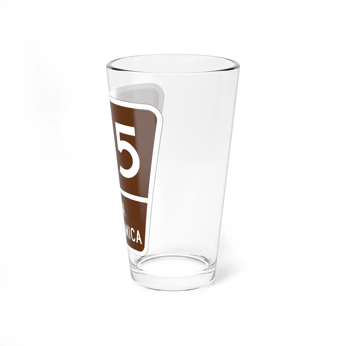 PR old scenic route 105 (Puerto Rico) (Road Sign) Pint Glass 16oz - Go Mug Yourself