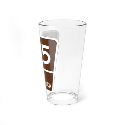 PR old scenic route 105 (Puerto Rico) (Road Sign) Pint Glass 16oz - Go Mug Yourself