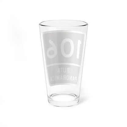 PR old scenic route 106 (Puerto Rico) (Road Sign) Pint Glass 16oz - Go Mug Yourself