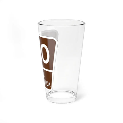 PR old scenic route 120 (Puerto Rico) (Road Sign) Pint Glass 16oz - Go Mug Yourself