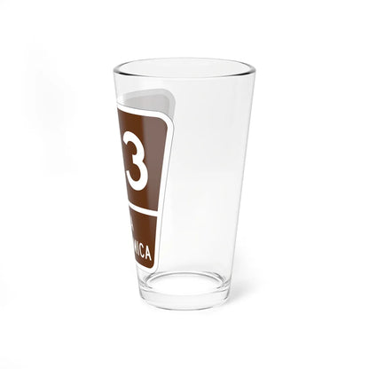 PR old scenic route 123 (Puerto Rico) (Road Sign) Pint Glass 16oz - Go Mug Yourself