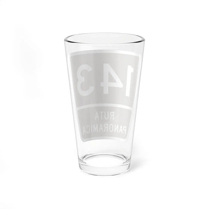 PR old scenic route 143 (Puerto Rico) (Road Sign) Pint Glass 16oz - Go Mug Yourself