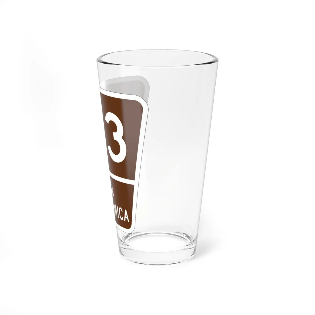 PR old scenic route 143 (Puerto Rico) (Road Sign) Pint Glass 16oz - Go Mug Yourself