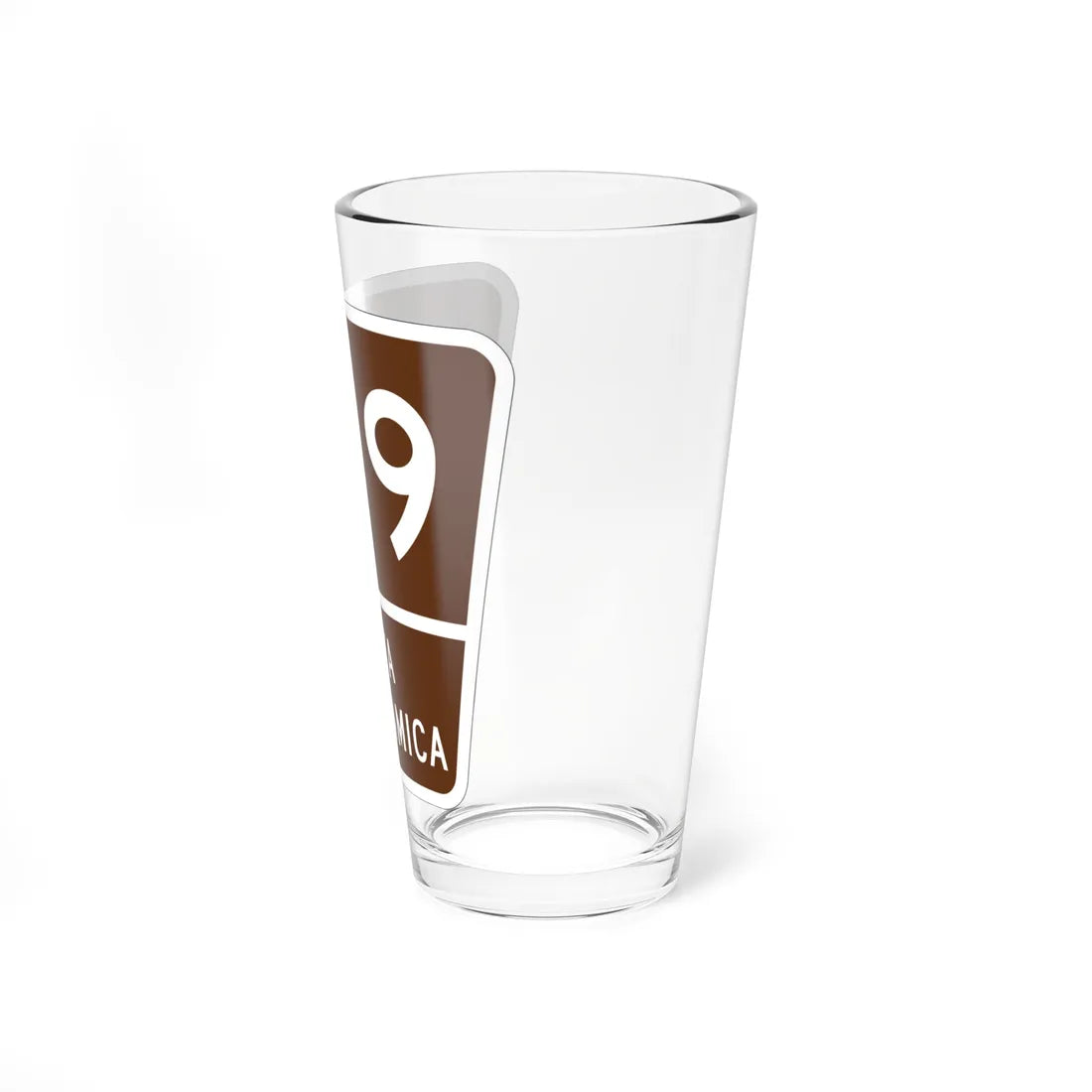 PR old scenic route 149 (Puerto Rico) (Road Sign) Pint Glass 16oz - Go Mug Yourself