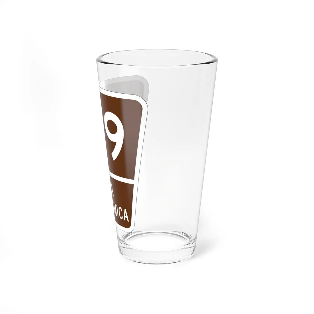 PR old scenic route 179 (Puerto Rico) (Road Sign) Pint Glass 16oz - Go Mug Yourself