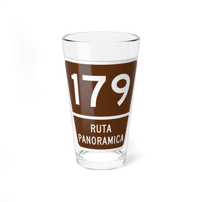 PR old scenic route 179 (Puerto Rico) (Road Sign) Pint Glass 16oz - Go Mug Yourself