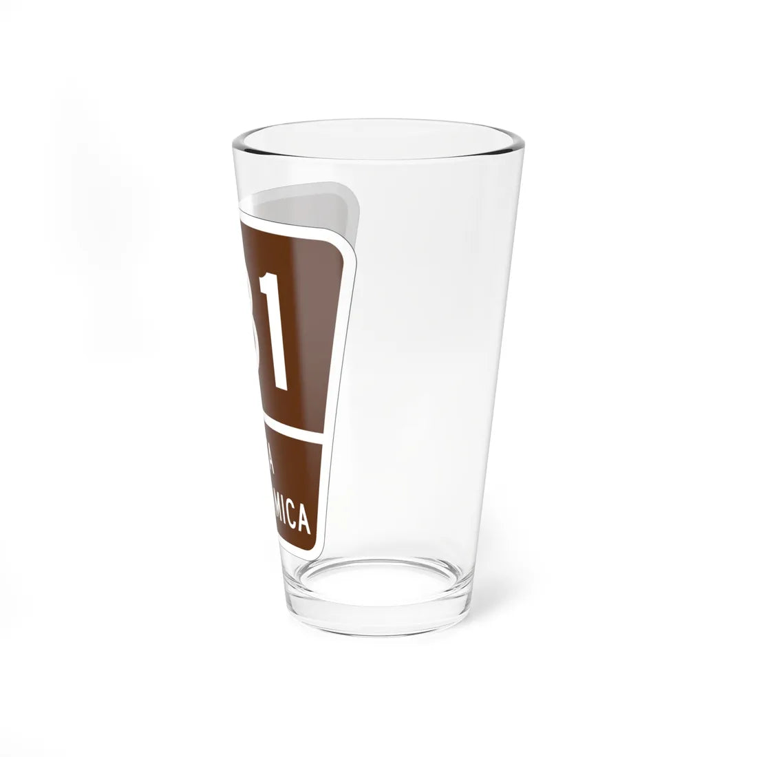 PR old scenic route 181 (Puerto Rico) (Road Sign) Pint Glass 16oz - Go Mug Yourself