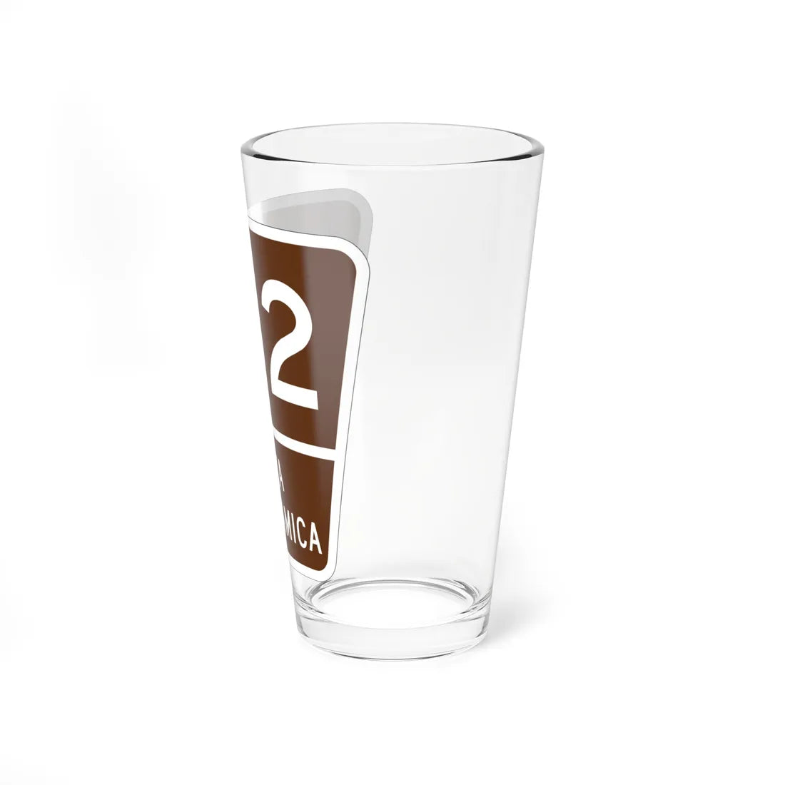 PR old scenic route 182 (Puerto Rico) (Road Sign) Pint Glass 16oz - Go Mug Yourself
