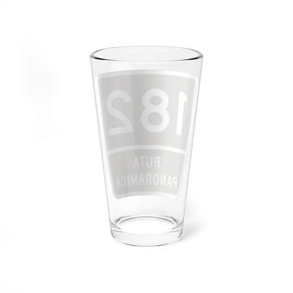 PR old scenic route 182 (Puerto Rico) (Road Sign) Pint Glass 16oz - Go Mug Yourself