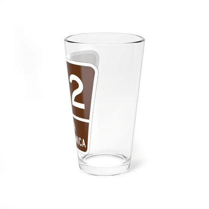 PR old scenic route 182 (Puerto Rico) (Road Sign) Pint Glass 16oz - Go Mug Yourself