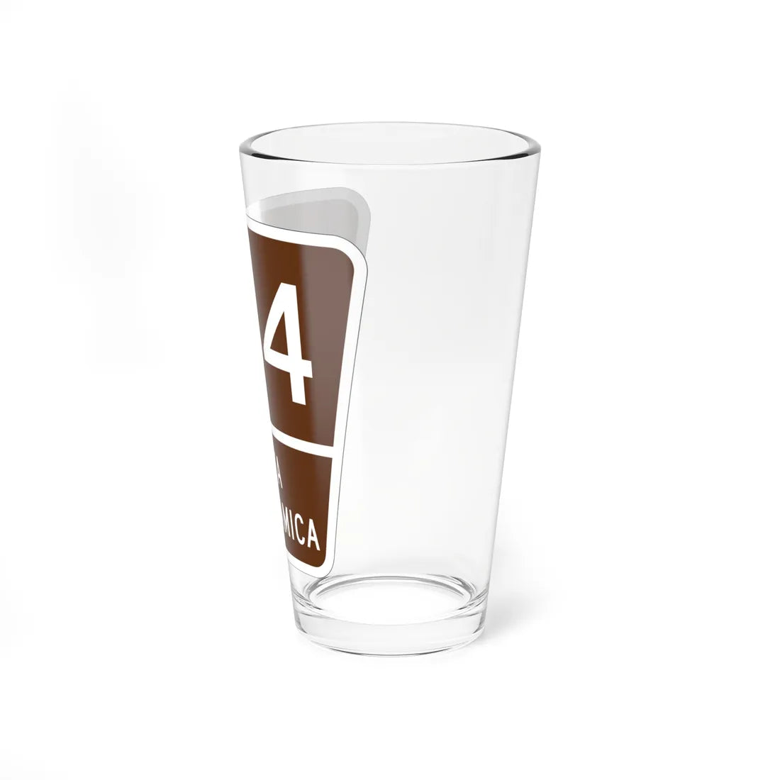 PR old scenic route 184 (Puerto Rico) (Road Sign) Pint Glass 16oz - Go Mug Yourself