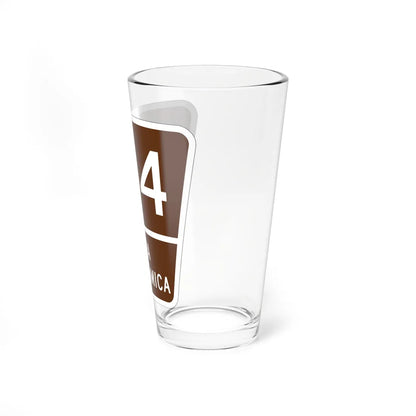 PR old scenic route 184 (Puerto Rico) (Road Sign) Pint Glass 16oz - Go Mug Yourself