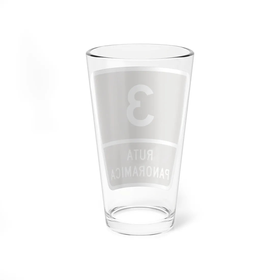 PR old scenic route 3 (Puerto Rico) (Road Sign) Pint Glass 16oz - Go Mug Yourself