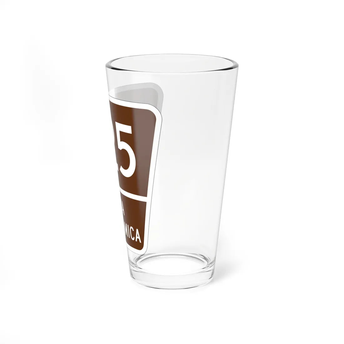 PR old scenic route 525 (Puerto Rico) (Road Sign) Pint Glass 16oz - Go Mug Yourself