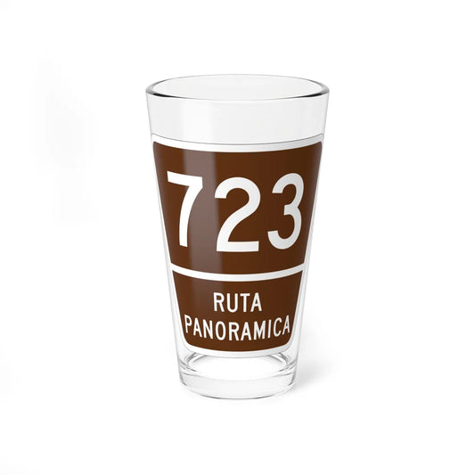 PR old scenic route 723 (Puerto Rico) (Road Sign) Pint Glass 16oz 16oz - Go Mug Yourself