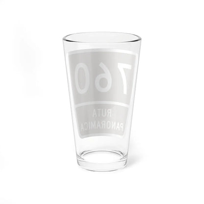 PR old scenic route 760 (Puerto Rico) (Road Sign) Pint Glass 16oz - Go Mug Yourself