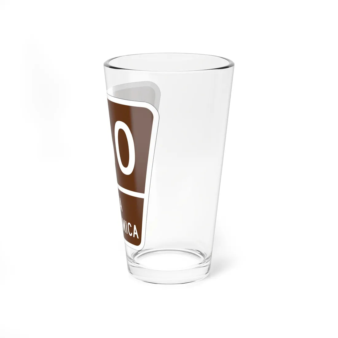 PR old scenic route 760 (Puerto Rico) (Road Sign) Pint Glass 16oz - Go Mug Yourself
