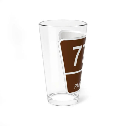 PR old scenic route 7718 (Puerto Rico) (Road Sign) Pint Glass 16oz - Go Mug Yourself