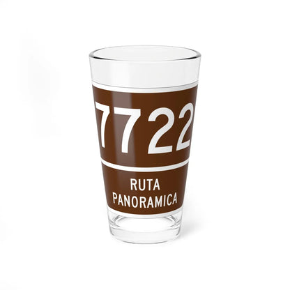 PR old scenic route 7722 (Puerto Rico) (Road Sign) Pint Glass 16oz 16oz - Go Mug Yourself