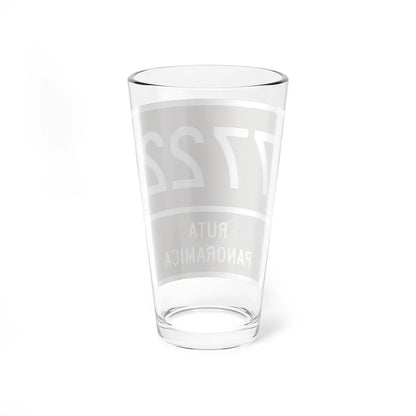 PR old scenic route 7722 (Puerto Rico) (Road Sign) Pint Glass 16oz - Go Mug Yourself