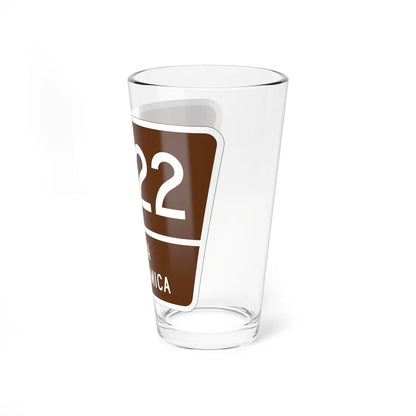 PR old scenic route 7722 (Puerto Rico) (Road Sign) Pint Glass 16oz - Go Mug Yourself