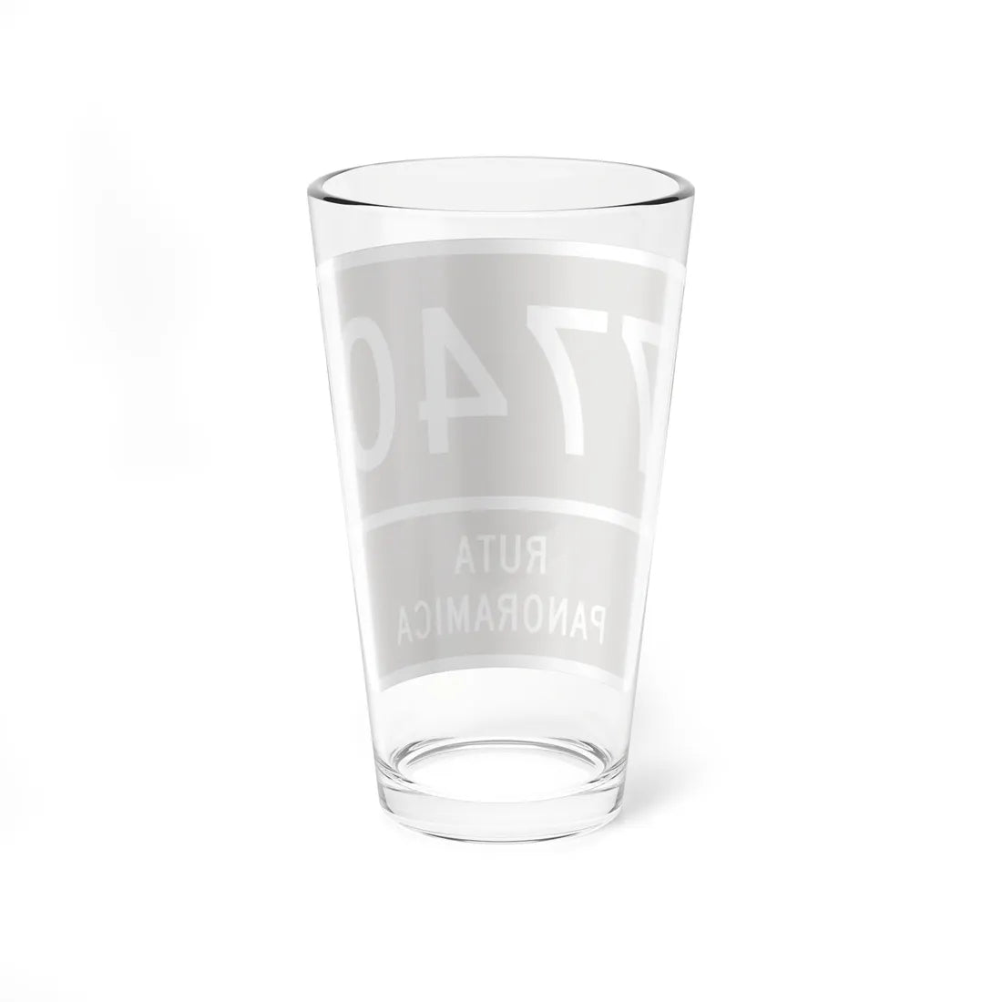 PR old scenic route 7740 (Puerto Rico) (Road Sign) Pint Glass 16oz - Go Mug Yourself