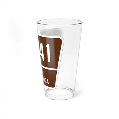 PR old scenic route 7741 (Puerto Rico) (Road Sign) Pint Glass 16oz - Go Mug Yourself