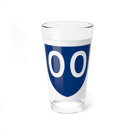 PR primary 00 (Puerto Rico) (Road Sign) Pint Glass 16oz 16oz - Go Mug Yourself