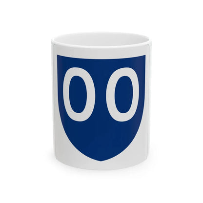 PR primary 00 (Puerto Rico) (Road Sign) White Coffee Mug 11oz - Go Mug Yourself