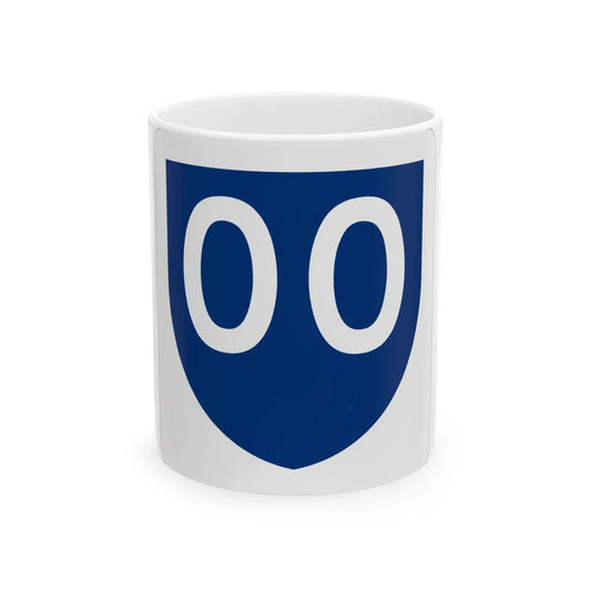 PR primary 00 (Puerto Rico) (Road Sign) White Coffee Mug 11oz - Go Mug Yourself