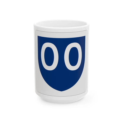 PR primary 00 (Puerto Rico) (Road Sign) White Coffee Mug 15oz - Go Mug Yourself