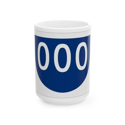 PR primary 000 (Puerto Rico) (Road Sign) White Coffee Mug 15oz - Go Mug Yourself