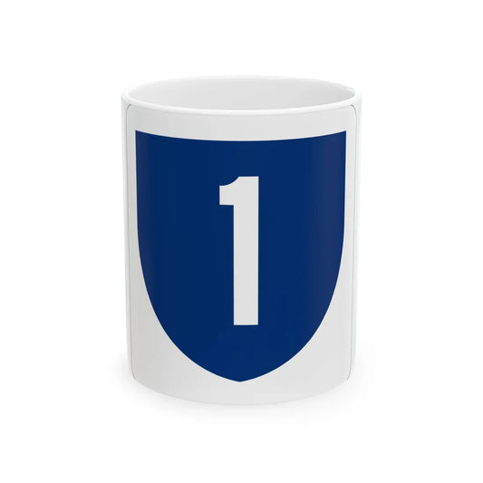 PR primary 1 (Puerto Rico) (Road Sign) White Coffee Mug 11oz - Go Mug Yourself