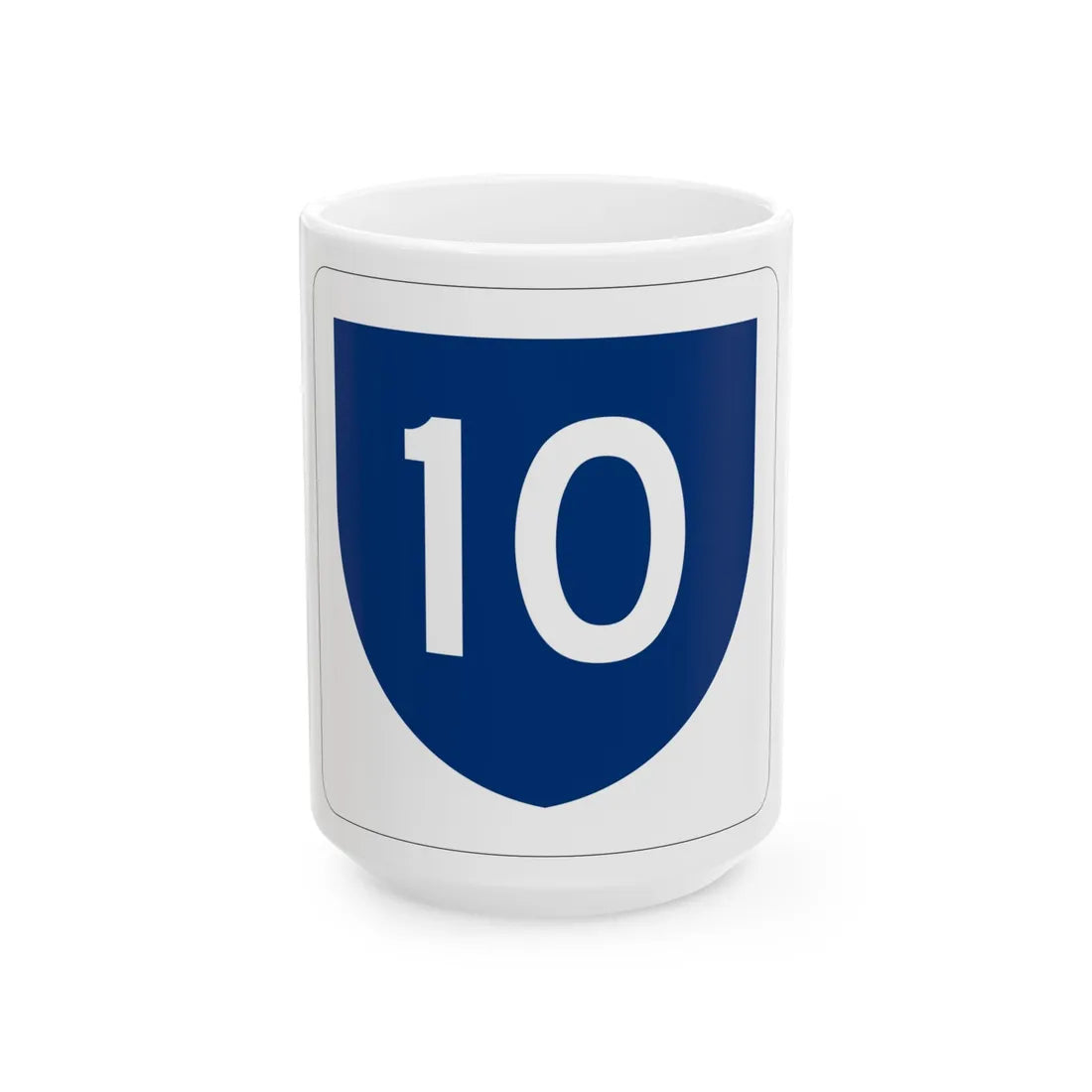 PR primary 10 (Puerto Rico) (Road Sign) White Coffee Mug 15oz - Go Mug Yourself
