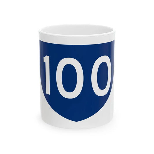 PR primary 100 (Puerto Rico) (Road Sign) White Coffee Mug 11oz - Go Mug Yourself