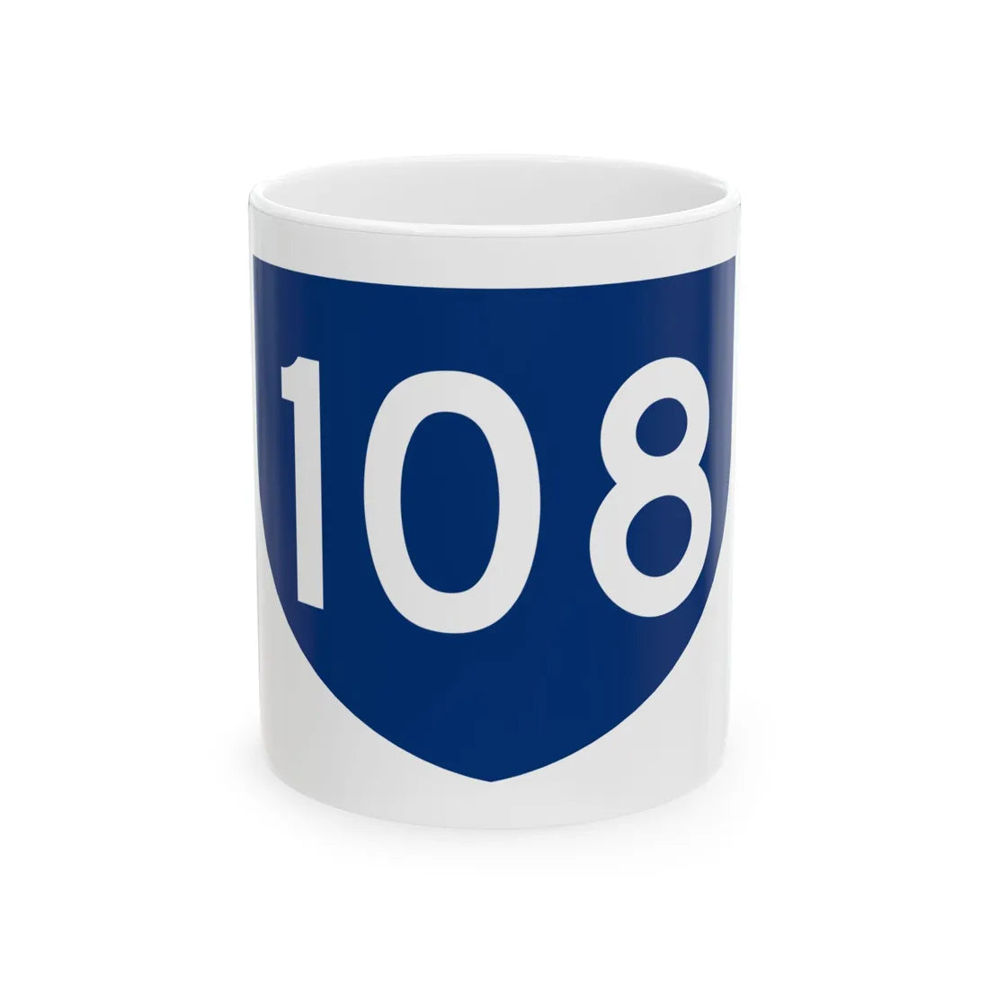 PR primary 108 (Puerto Rico) (Road Sign) White Coffee Mug 11oz - Go Mug Yourself