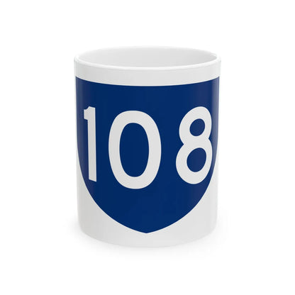 PR primary 108 (Puerto Rico) (Road Sign) White Coffee Mug 11oz - Go Mug Yourself