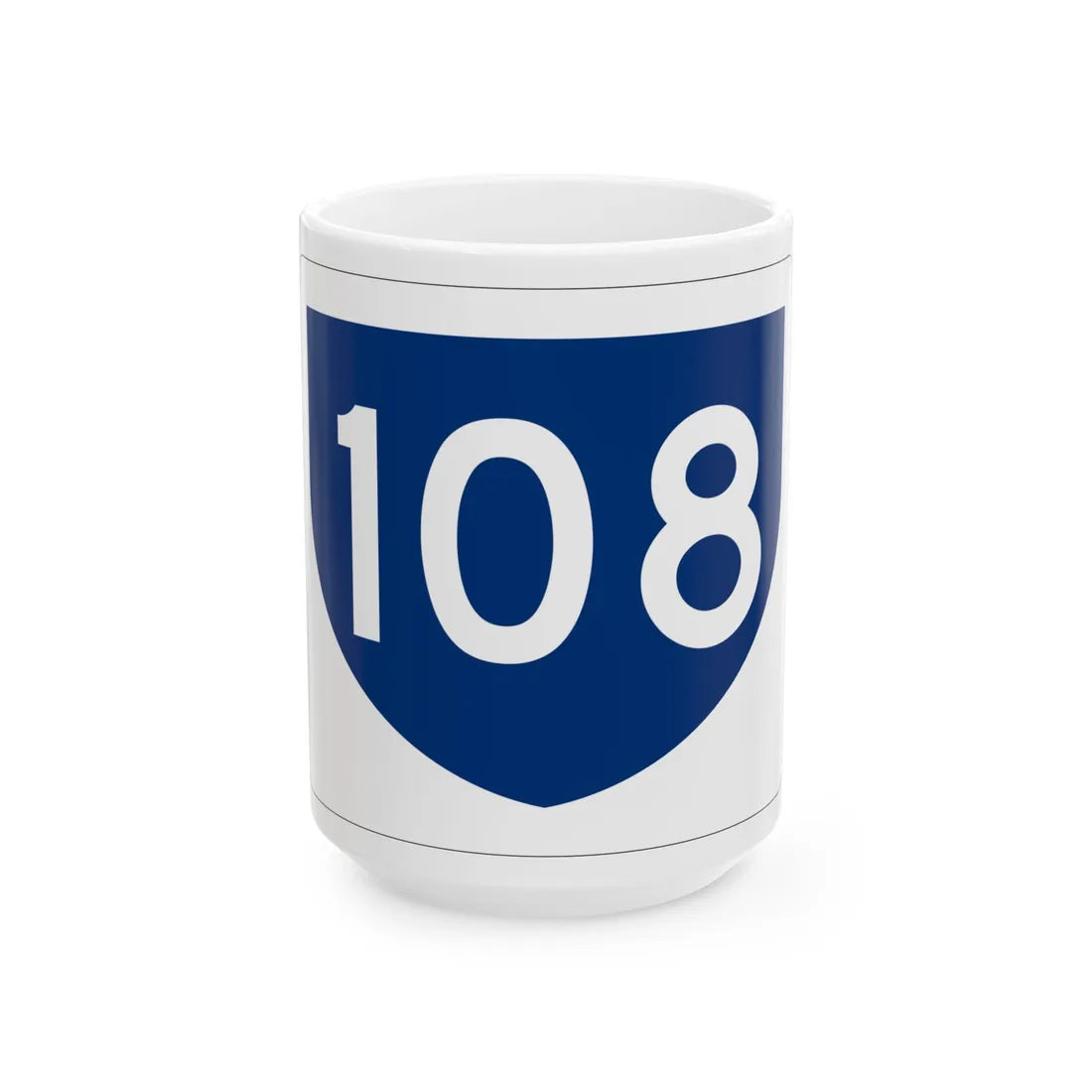 PR primary 108 (Puerto Rico) (Road Sign) White Coffee Mug 15oz - Go Mug Yourself